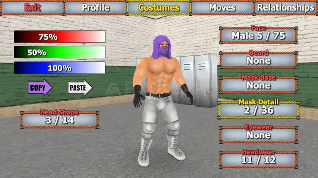 Customize Your Wrestler